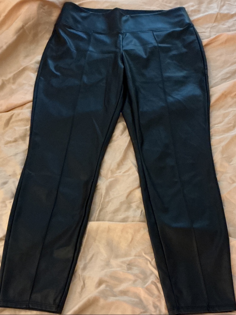 Nine West Black Faux Leather women’s legging Pants